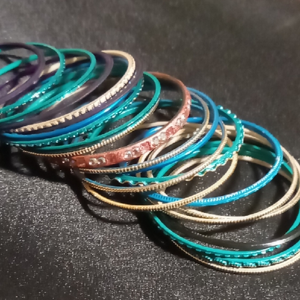 Girls small child's Multicolor Bangle mix match 2.25 across